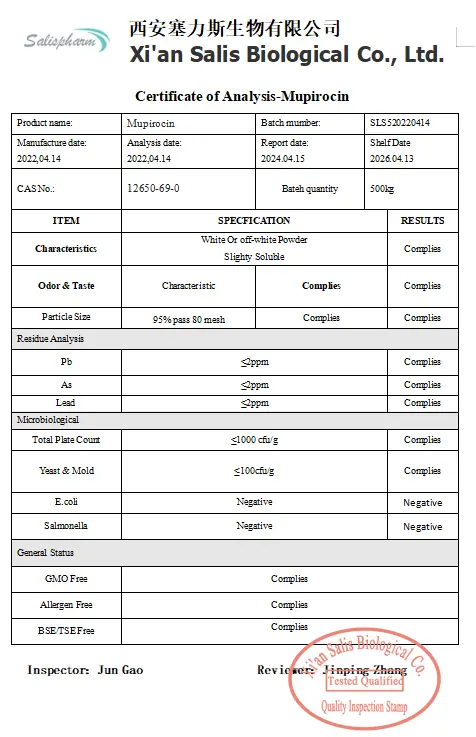 Mupirocin COA