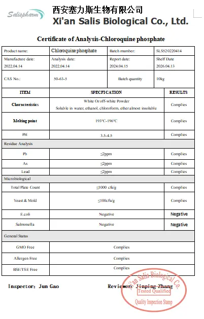 coa-chloroquine phosphate powder coa-chloroquine phosphate powder